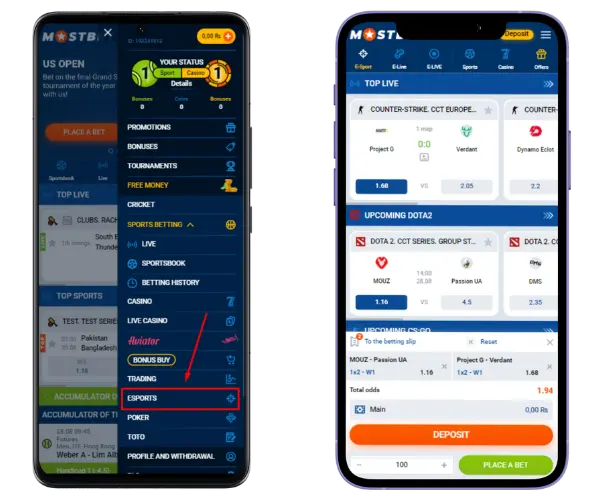 Guide to Placing Esports Bets on Mostbet